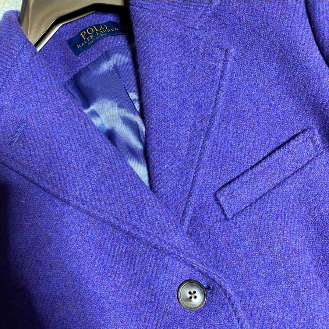 【新品タグ付】ポロラルフローレン　Mサイズ　ジャケット　シングル　紫　秋色　秋冬