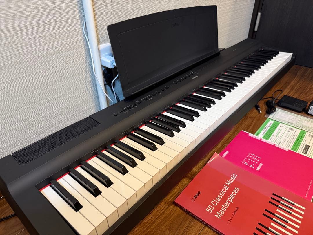 【たきこ】YAMAHA 電子ピアノ P-125B & キーボードスタンド
