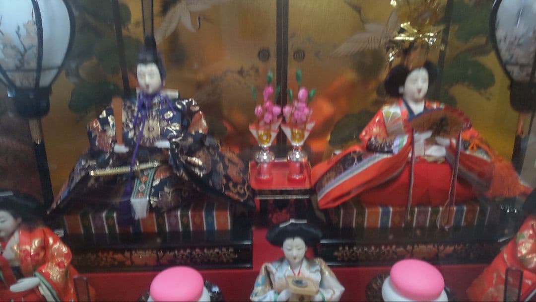 雛人形 三段飾り 七人飾り ガラスケース入