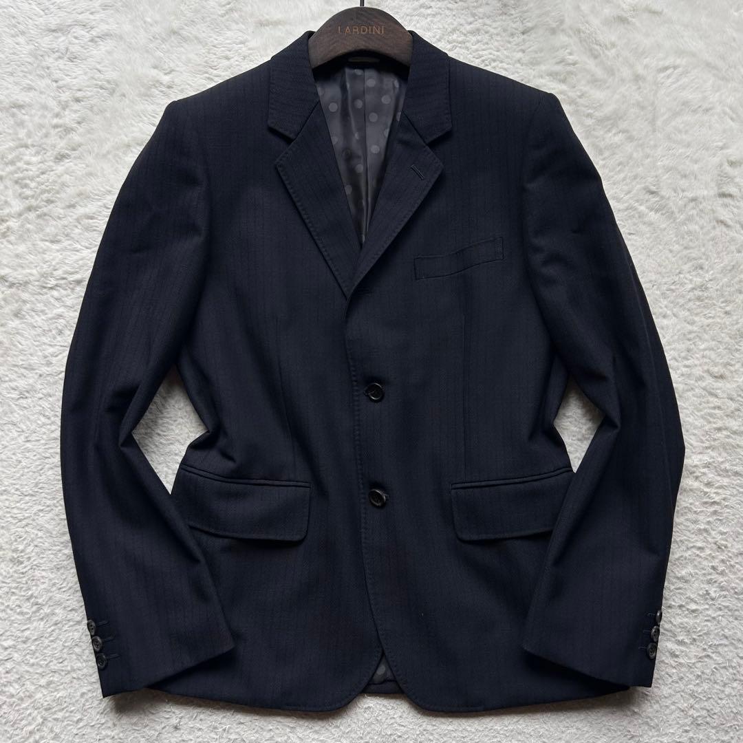 美品✨コムデギャルソンオムドゥ スーツ モヘヤ混 ドット 濃紺 S AD2016