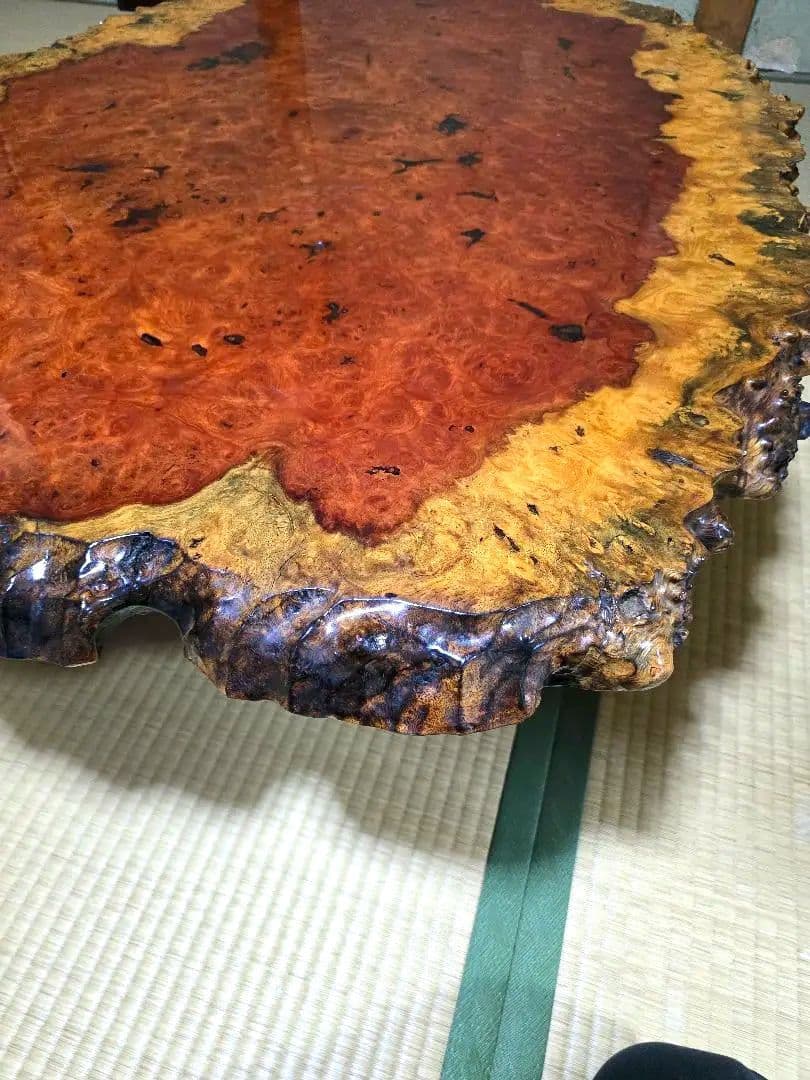 花梨 天然木 一枚板 瘤 瘤杢 花台 座卓 テーブル