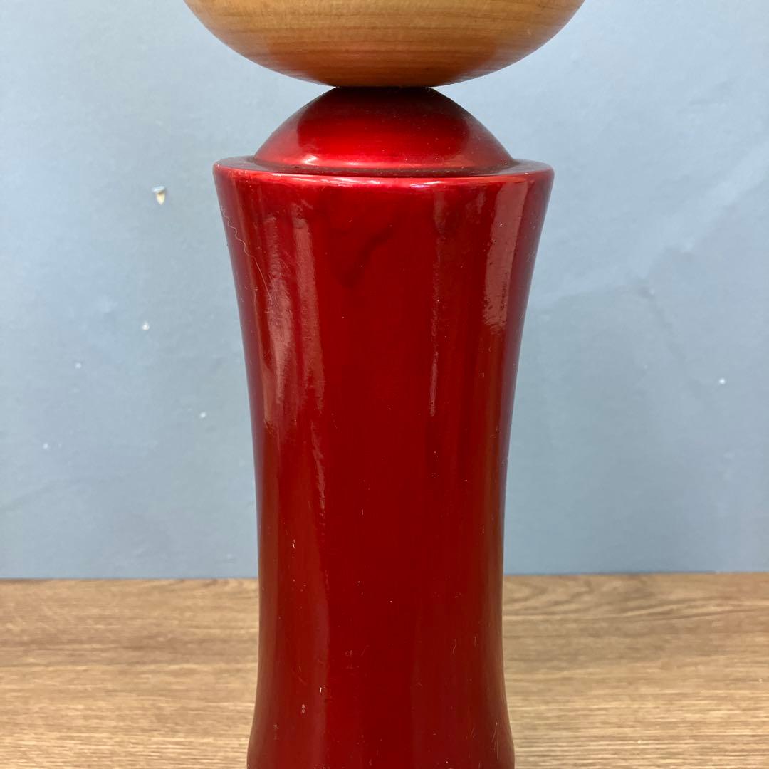 4F 希少 ペア 創作こけし 山中漆器 漆塗り 雅 金彩 紅葉 竹 2体セット