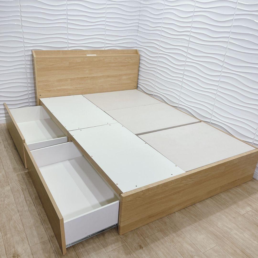 ◇訳有特価◇ニトリ◇ベッドフレーム◇ダブル◇収納コンセント付き◇大阪兵庫京都奈良