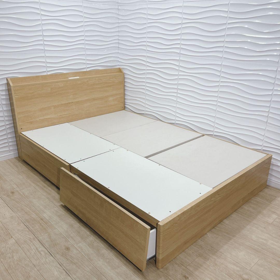 ◇訳有特価◇ニトリ◇ベッドフレーム◇ダブル◇収納コンセント付き◇大阪兵庫京都奈良