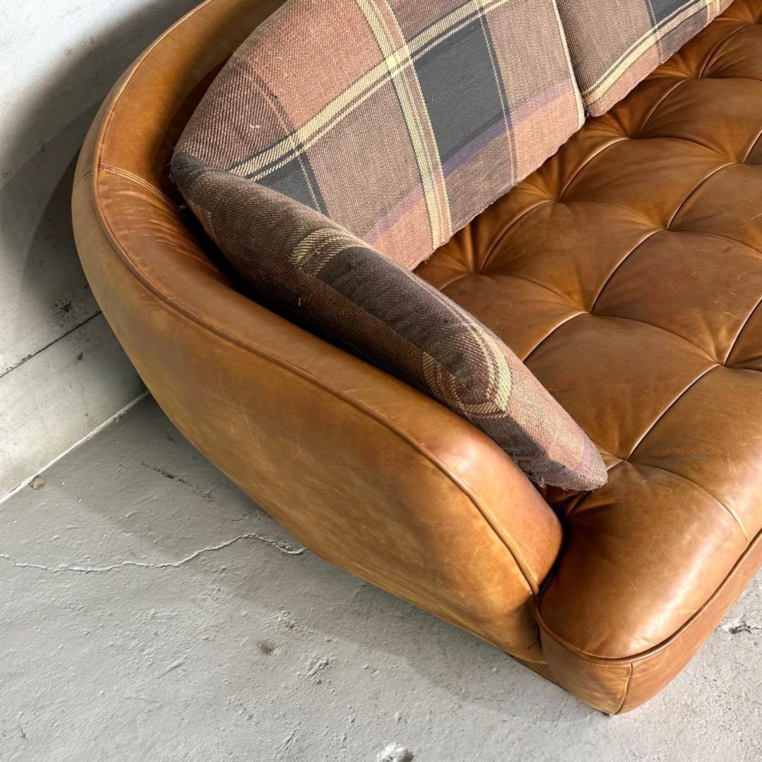 CRASH GATE オピウムソファー オイルレザー 2.5人掛け オゾン脱臭済