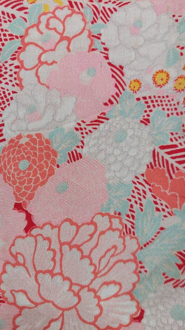 NA62アンティーク着物長襦袢正絹着丈119センチ裄丈58センチ