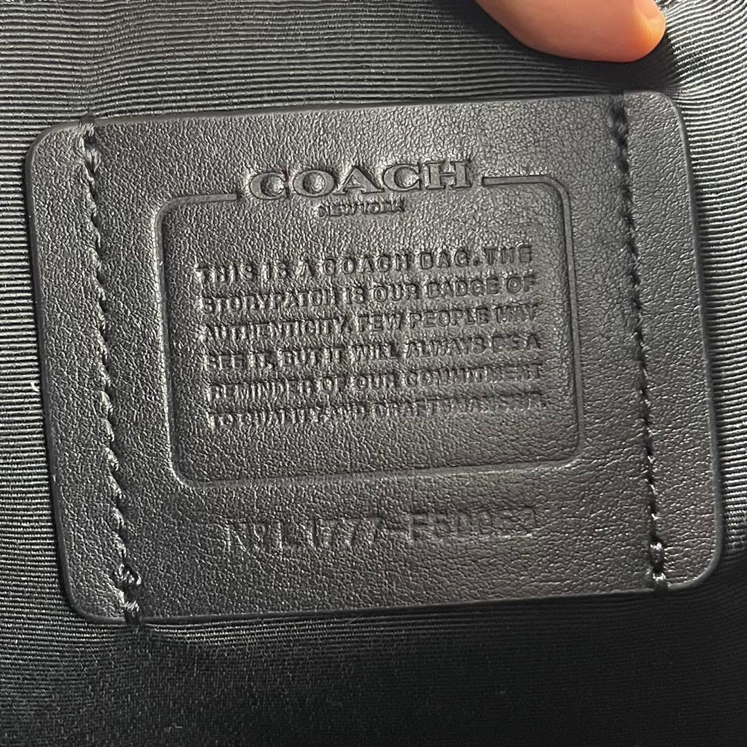 美品 Coach コーチ ハドソン A4収納 リュック エンボス ブラック 黒