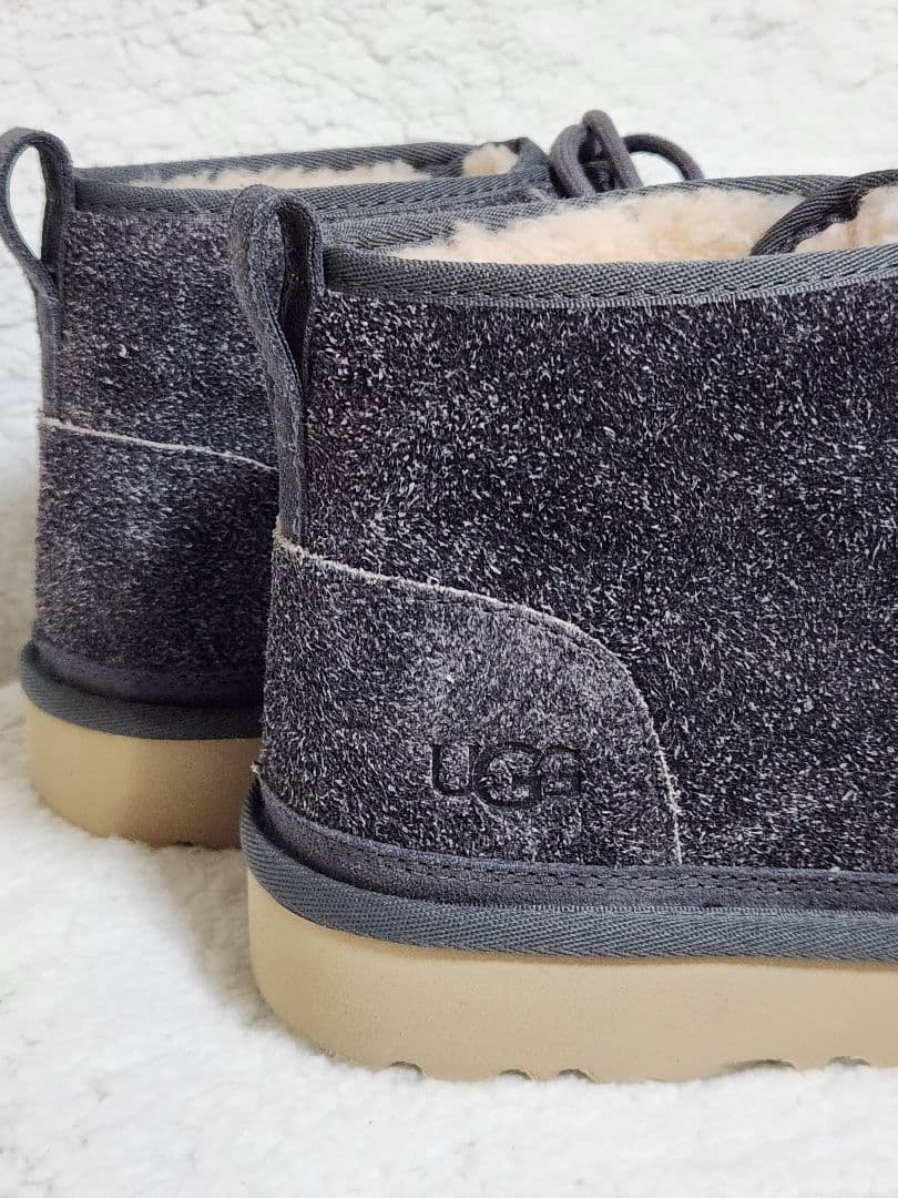 【超美品】UGG グレー ムートンブーツ 30cm★