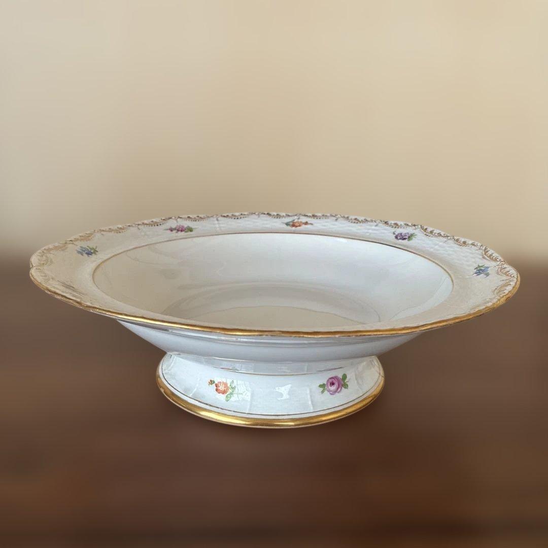 アンティーク KPM フィギュア付き蓋コンポート