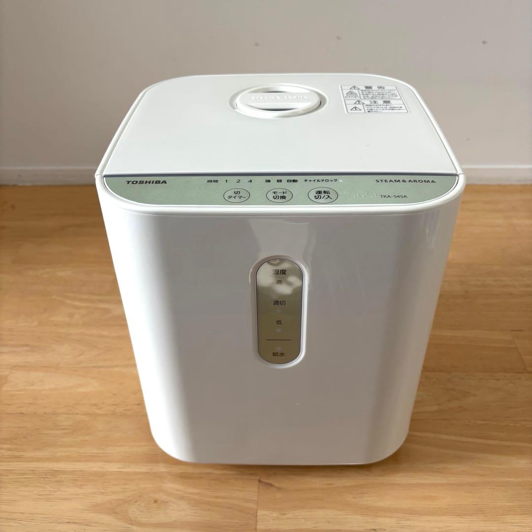 【超美品】TOSHIBA スチーム加湿器 TKA-S45A　東芝　ホワイト