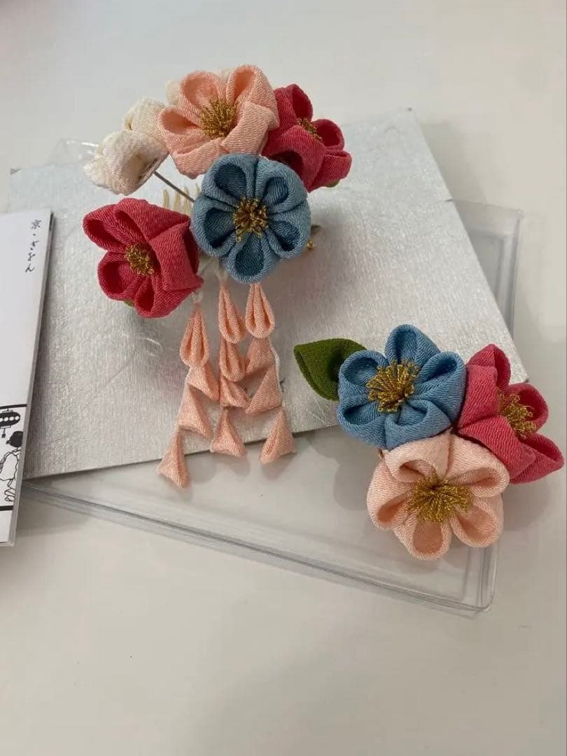 かづら清老舗　かんざしセット　ちりめん　七五三