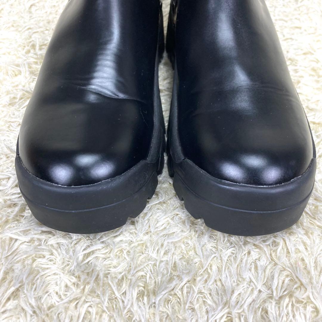 『極美品』アダムエロペ ビブラムソール サイドゴアブーツ トラックソール 黒