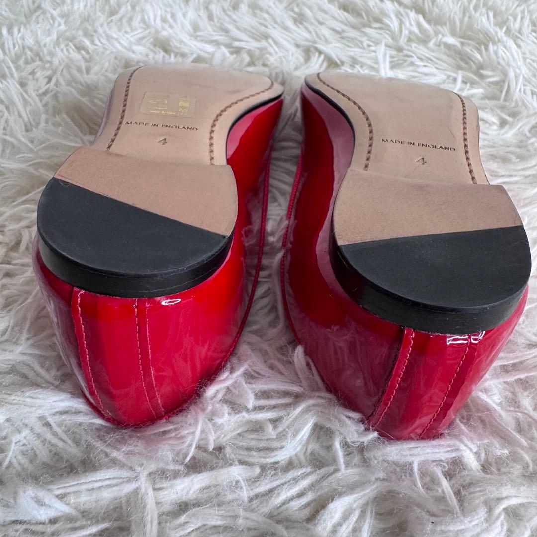 【新品】CATWORTH カットワース バレエシューズ 赤 英国製