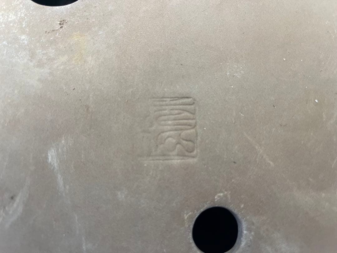 中国古盆器＜白交趾★時代乗り満点★発色抜群・希少、人気型・使い頃サイズ＞楕円