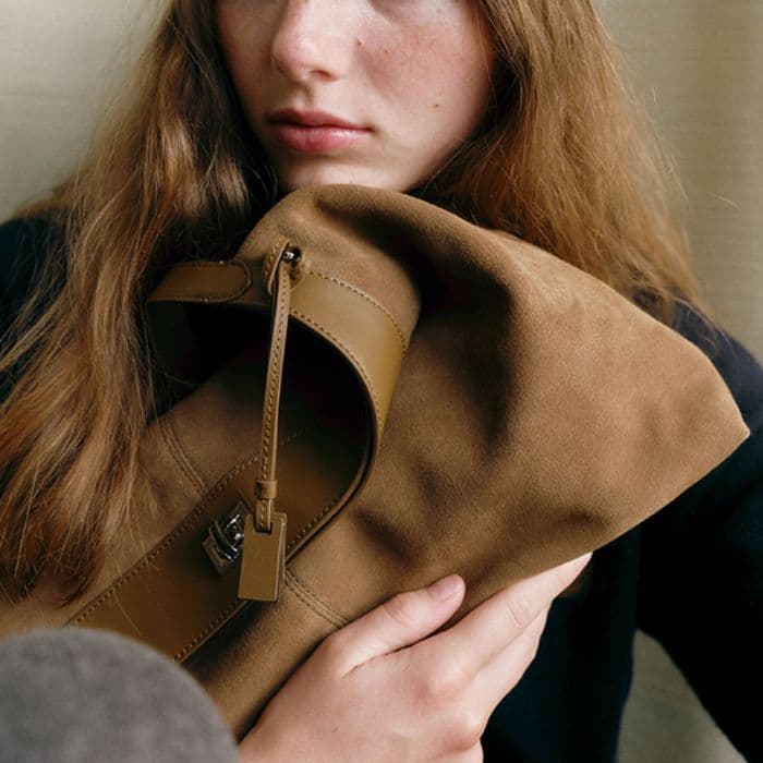 JOY GRYSON Seli Shoulder Bag Suede 牛革