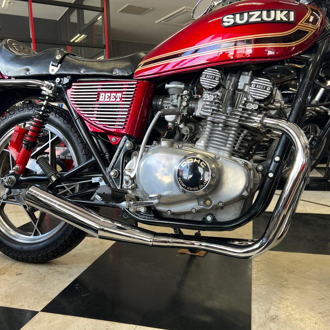 のびた　GS400ヨシムラタイプメッキマフラー