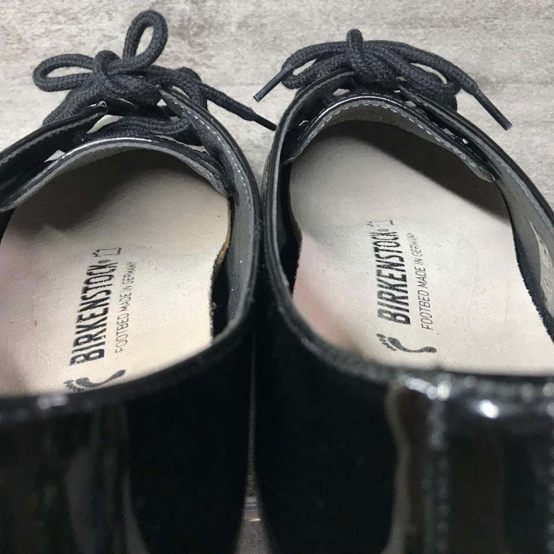 【未使用級】BIRKENSTOCK SAUNDERS ブラック　エナメル　40