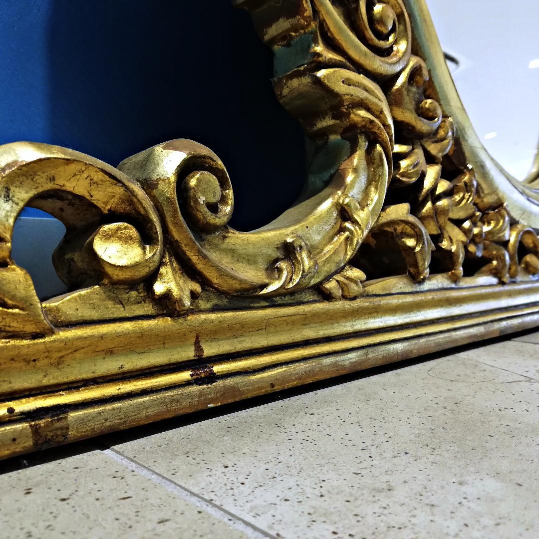 ▼ロココ調 オーバルミラー 鏡