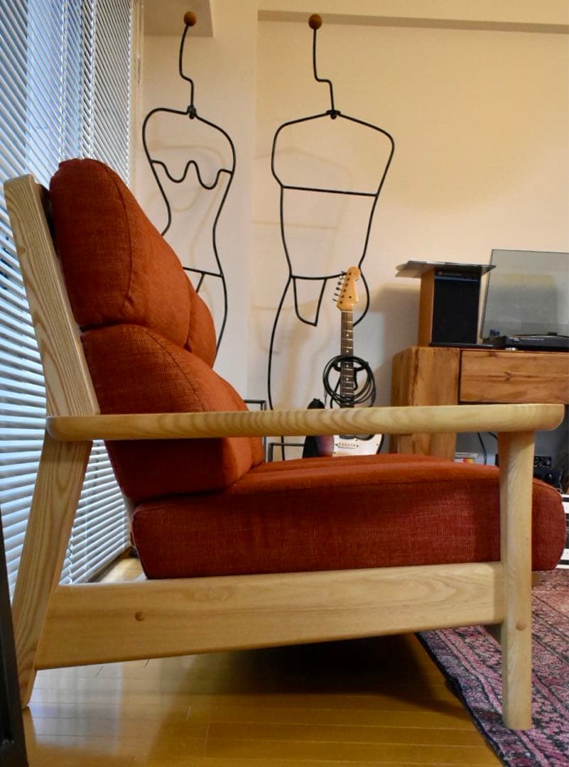 【定価25万円】モダンデザイン 2人掛けソファ（手渡し対応可）