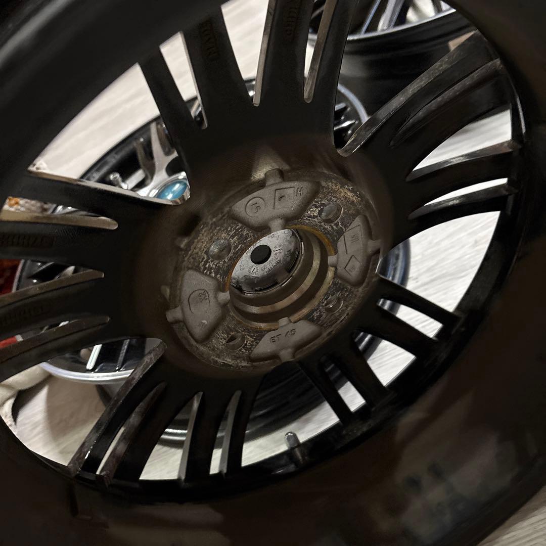 15インチ ブラック アルミホイール スポークデザイン