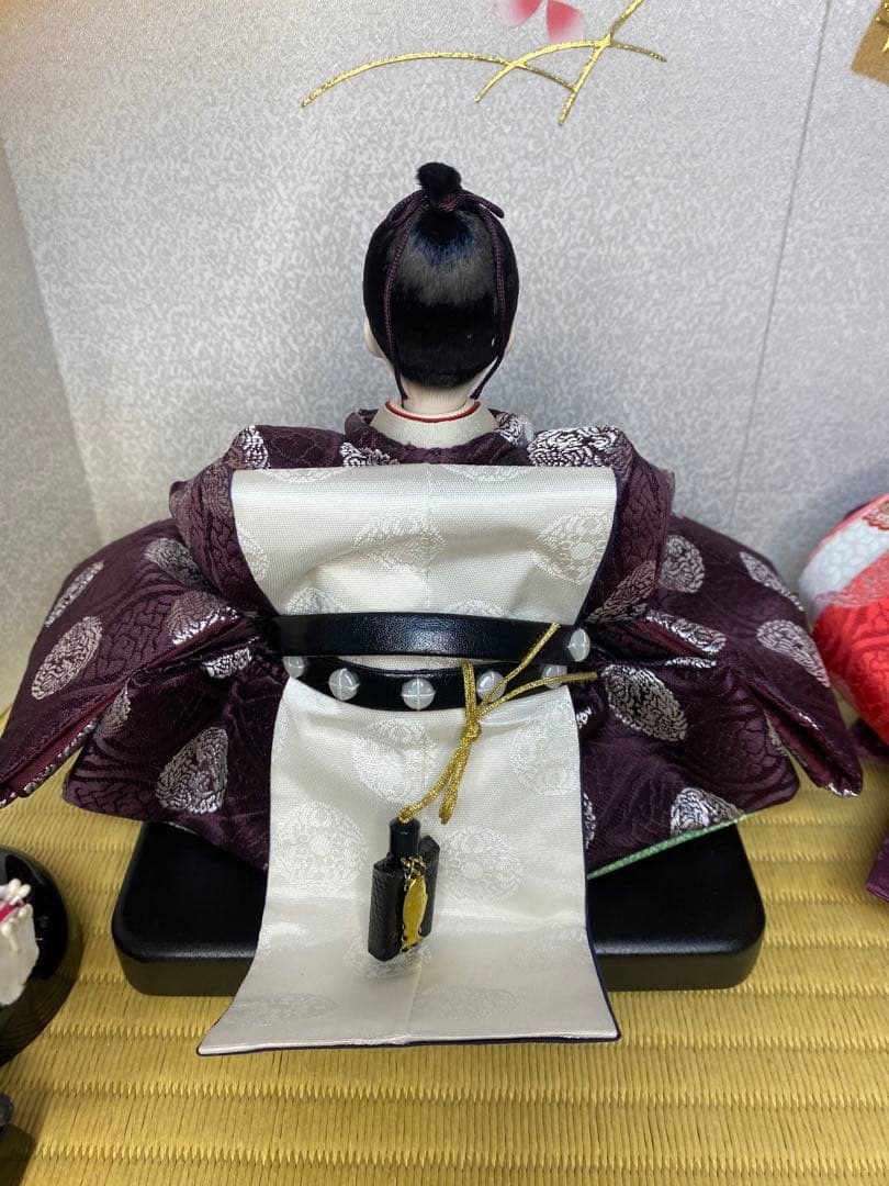 雛人形　親王飾り収納セット・頭　晃隆　作・間口約６５×奥行約３５×高さ約６５㎝