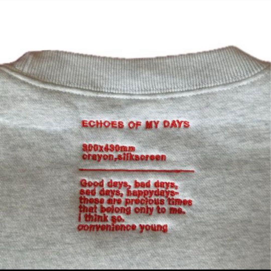 トップス ECHOES OF MY DAYS SWEAT : ASH