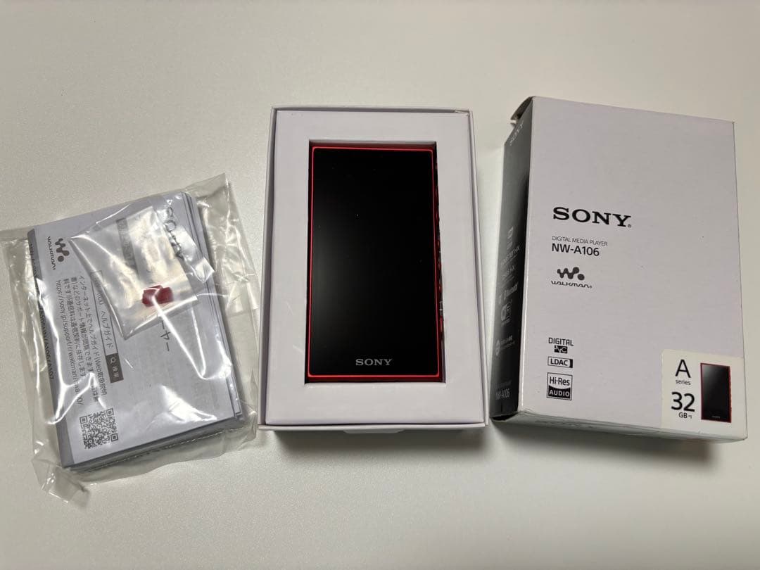 SONY WALKMAN レッド NW-A106