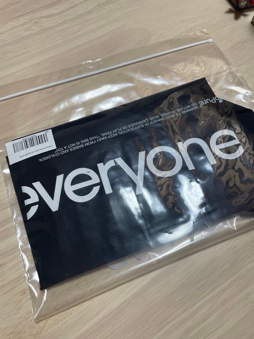 新品未使用　everyone エコバッグ ブラック
