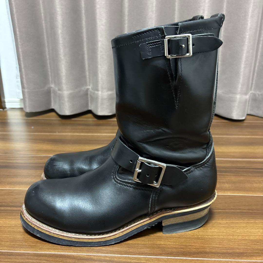 レッドウイング2268エンジニア黒ブラッククローム【8D 26センチ7年良品】