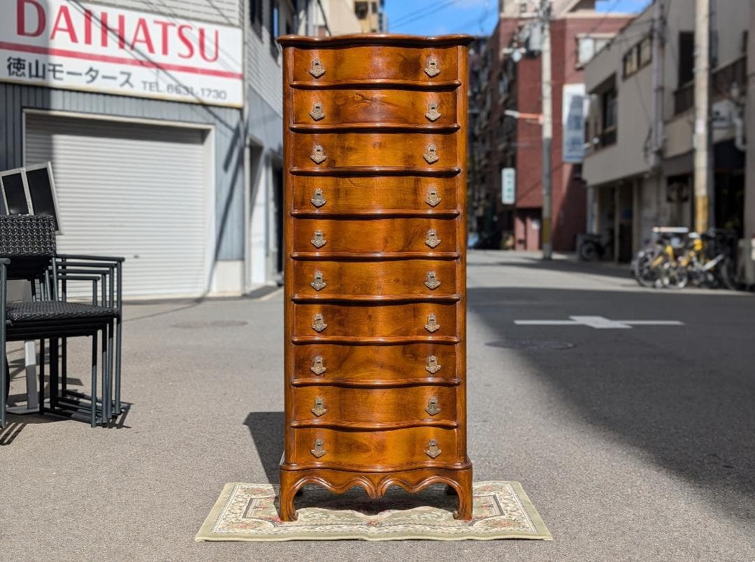 スペイン最高峰☆バロッサバレンティ社／トールチェスト／マホガニー材／IDC大塚