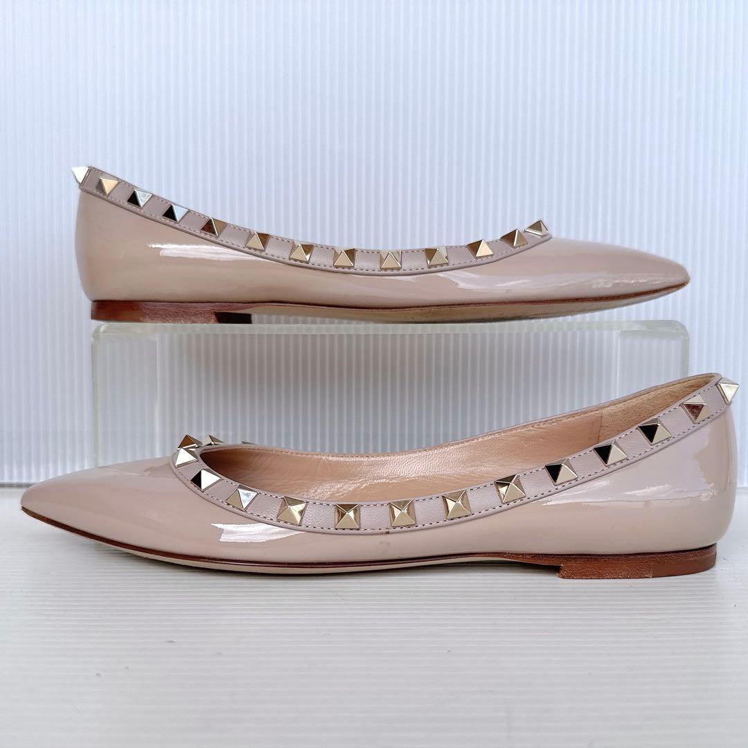 VALENTINO ヴァレンティノ　ロックスタッズ　フラットシューズ　パンプス