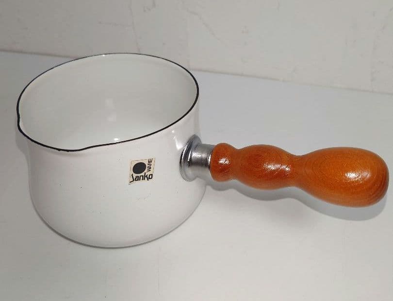 ホーロー鍋 ポット ケトル 未使用ミルクパン アンティーク レトロ 調理器具