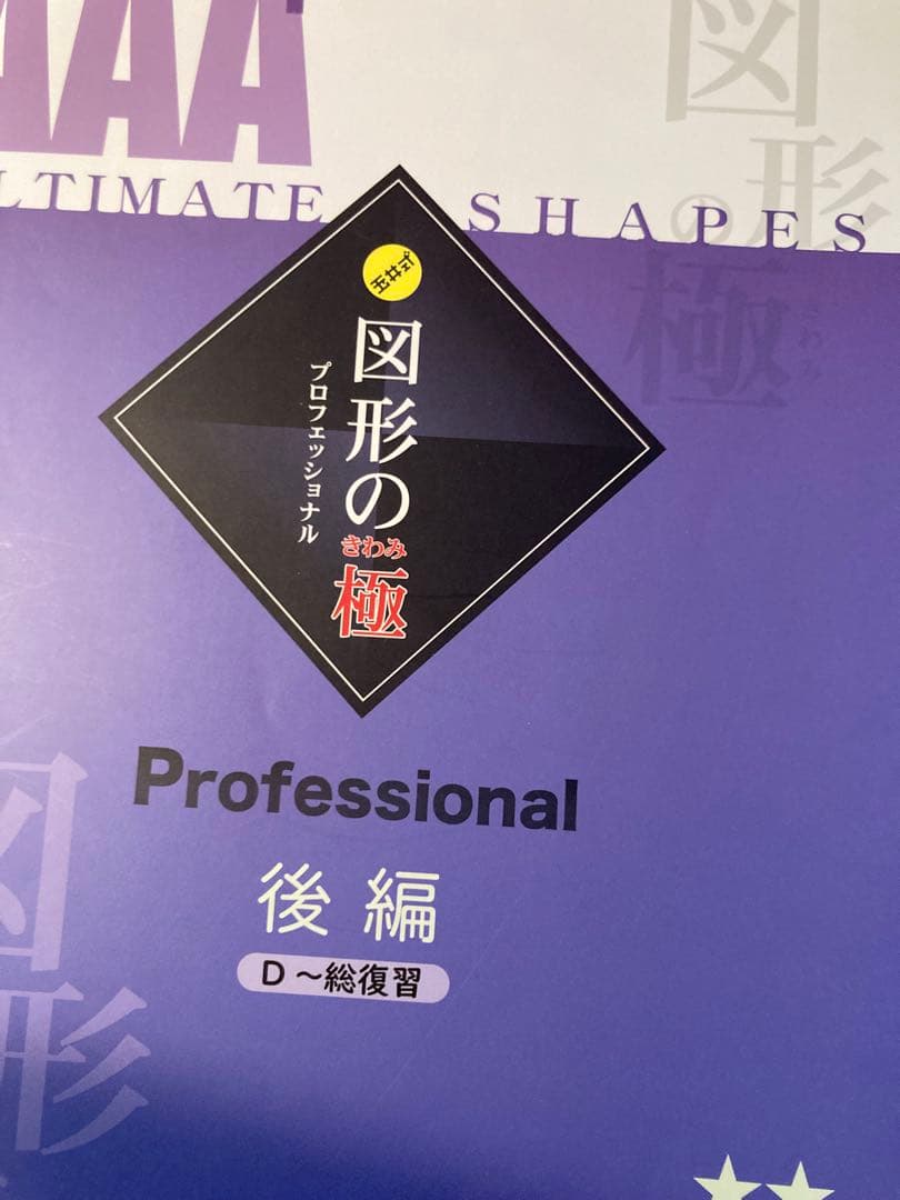 天海さん専用　値下げ！図形の極 AAA+ プロフェッショナル8〜1級 玉井式