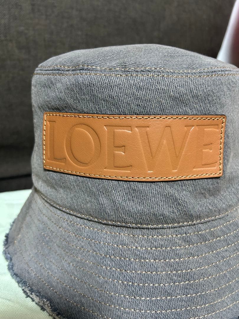 新品未使用『LOEWE』デニムハット　グレー