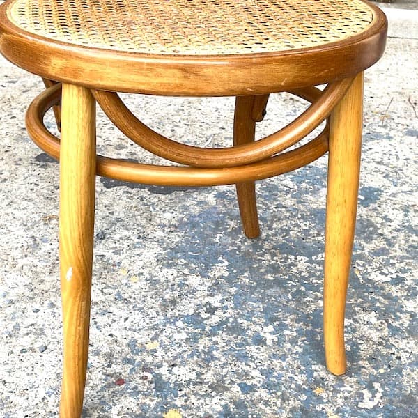 ビンテージ　ベントウッドチェア　ダブルループチェア　曲木　ラタン