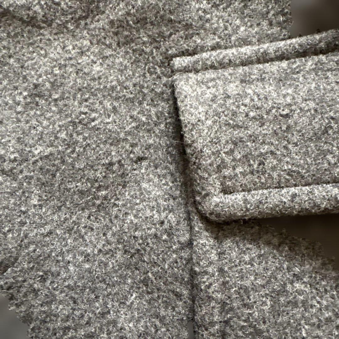 美品✨バーバリー ダッフルコート ノバチェック ウール100% グレー