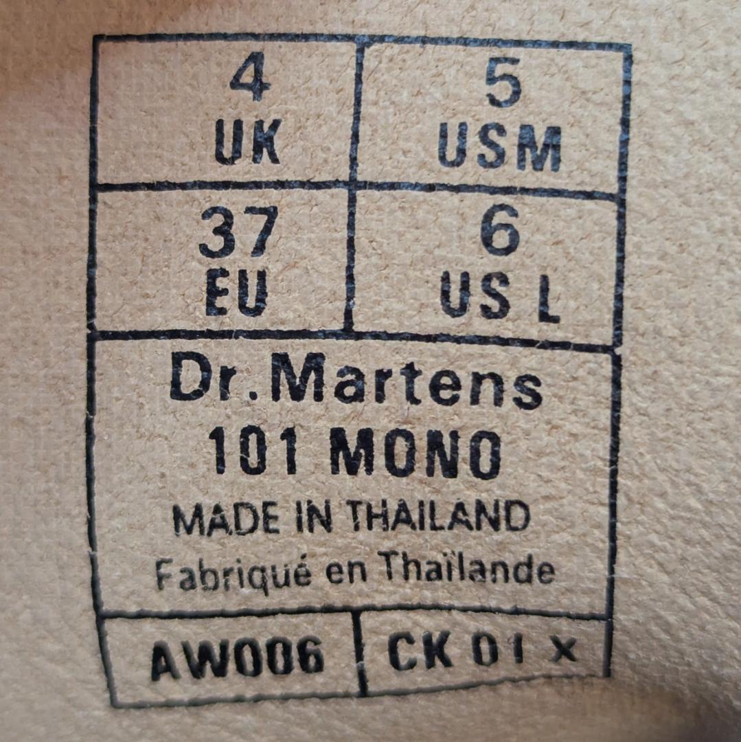 Dr.Martens ドクターマーチン 101 MONO 6ホールブーツ 23