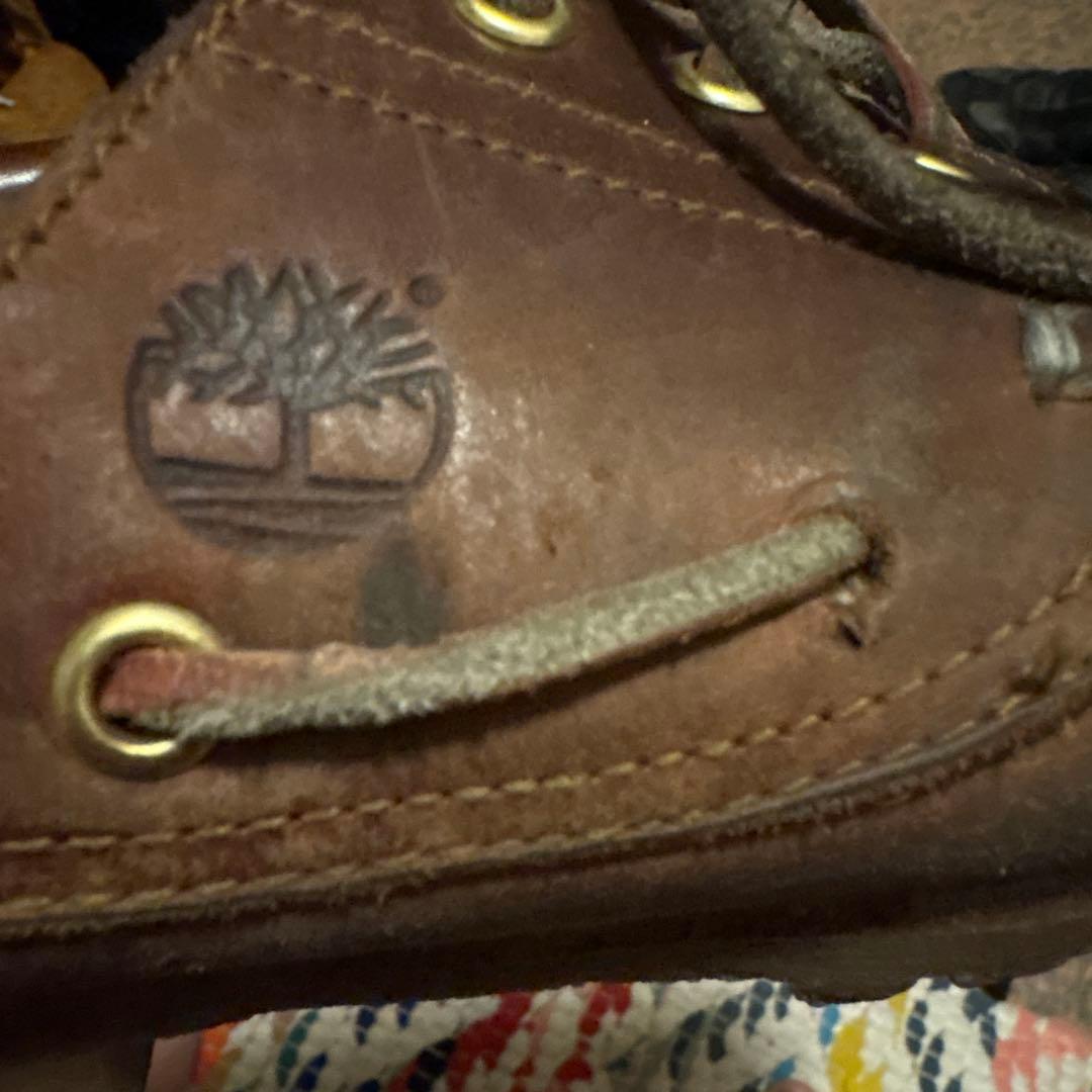 値下げしましたTimberland 3eye モカシンシューズ バーガンディ