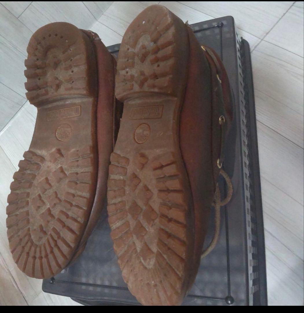 値下げしましたTimberland 3eye モカシンシューズ バーガンディ