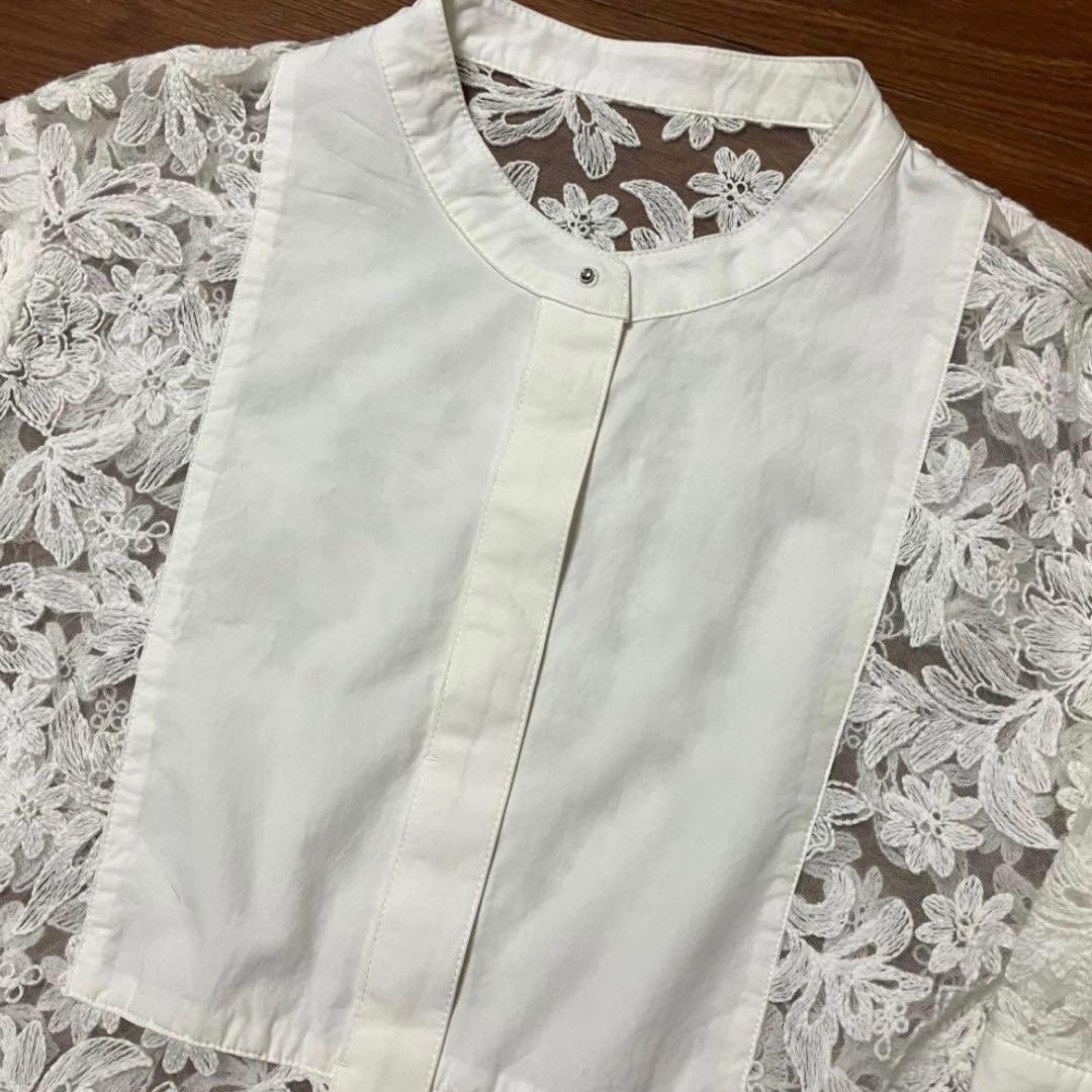 ELLIE スタンドカラーシャツ