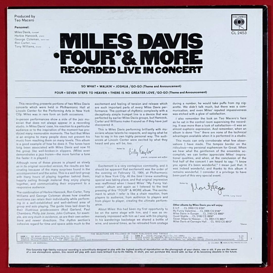 ★屈指の名盤【USオリジナル／希少MONO／マト1A:1A】フォア・アンド・モア