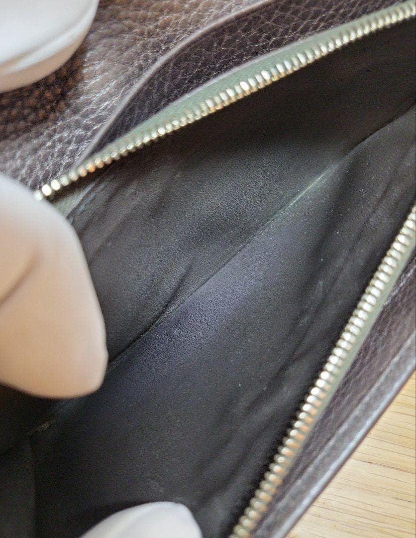 必見 CELINE セリーヌ レザー 長財布 トリオンフ ブラウン系 人気 高級