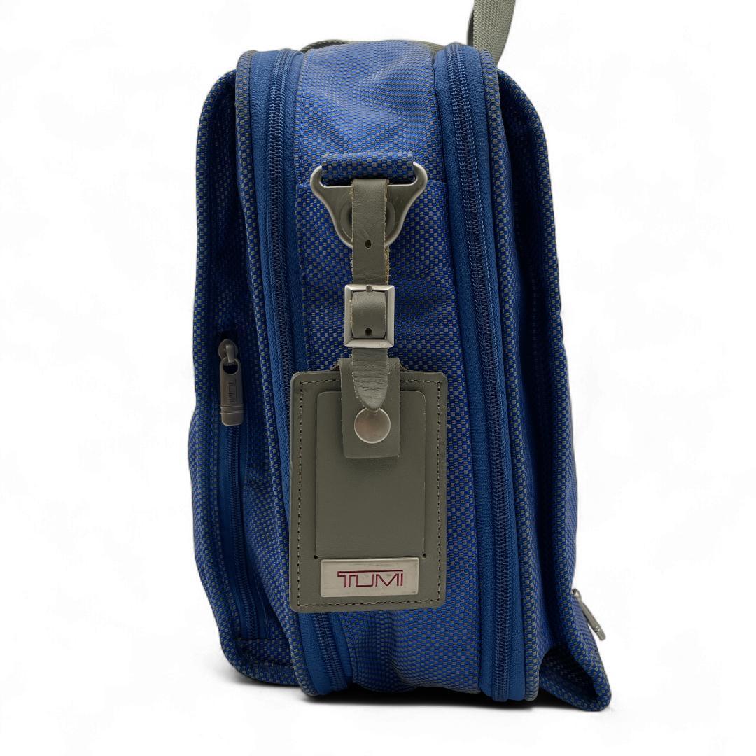 良品 TUMI ビジネスバッグ ナイロン ブルー 22121IN