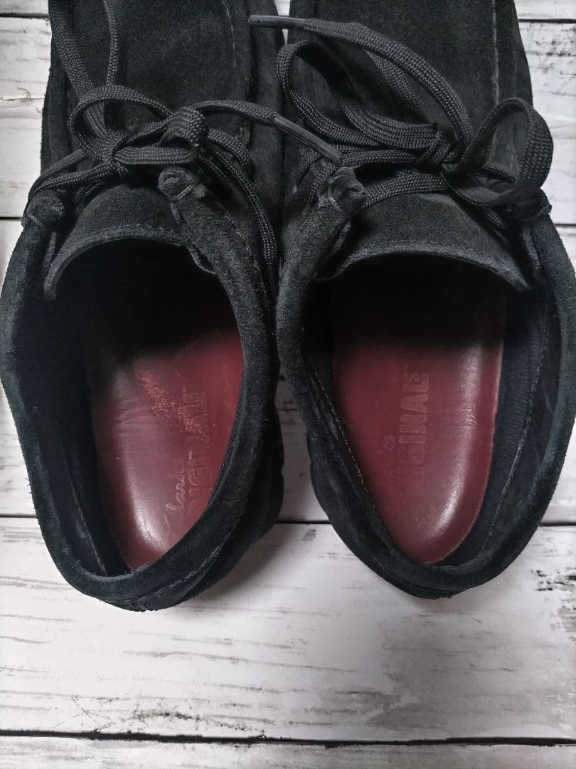 クラークス ワラビー ゴアテックス ヴィブラムソール 黒