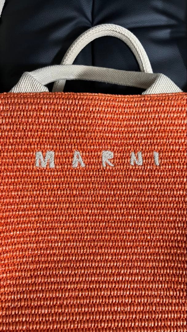 【8/6まで販売】MARNI オレンジ トートバッグ