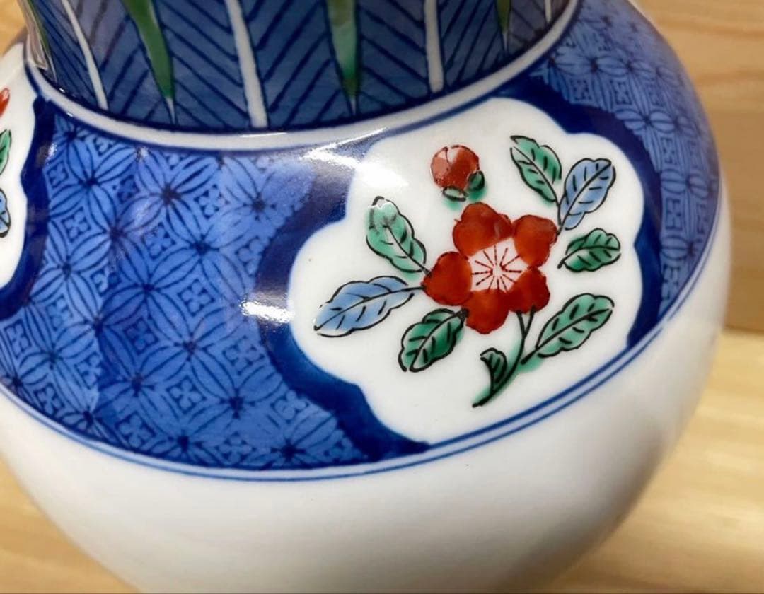 未使用/特価品❕有田焼/染錦/哲山/花瓶/1点 花器/花入/壷