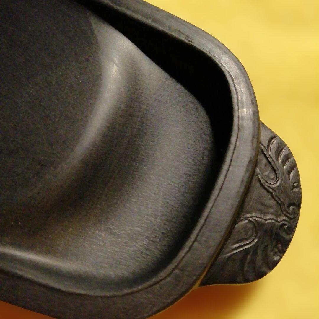 中国美術　釣り鐘古端渓硯　鑑賞　骨董