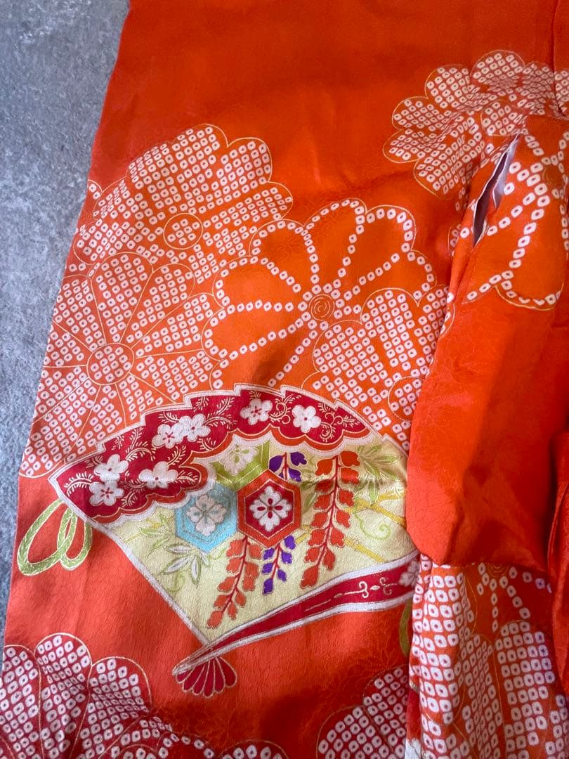 七五三　3歳　セット女児着物女の子アンティーク帯揚げ帯締めしごき