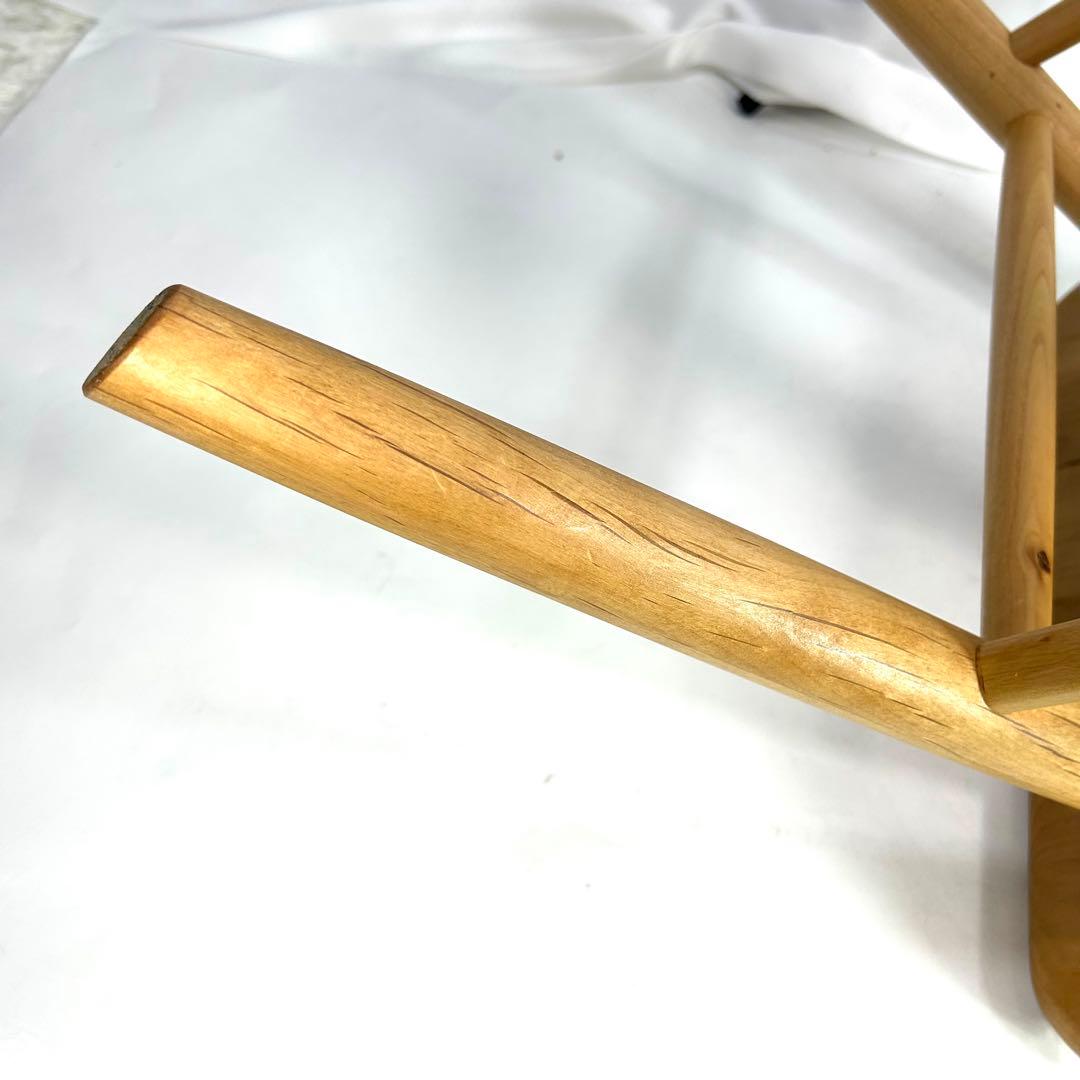 【送料無料】MUJI 無印良品 オークアームチェア・丸脚　ダイニングチェア