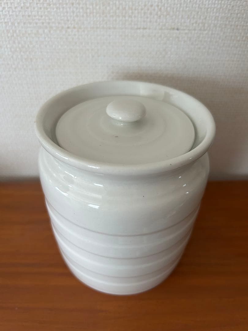 イギリス アンティーク キャニスター ジャー barley 陶器 キッチンジャー